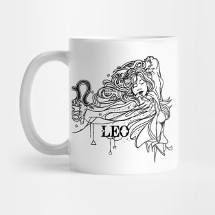 Leo 70's Style Zodiac Sign Mug